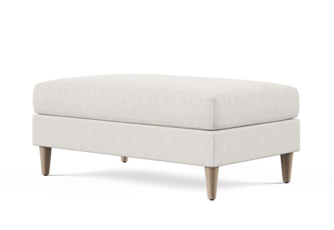 Tribeca mid century modern ottoman side angle