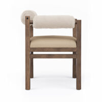 Side view of the Marlowe ergonomic armchair with a bolstered back.