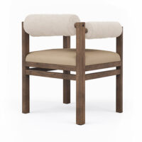 Back angle view of the Marlowe armchair.